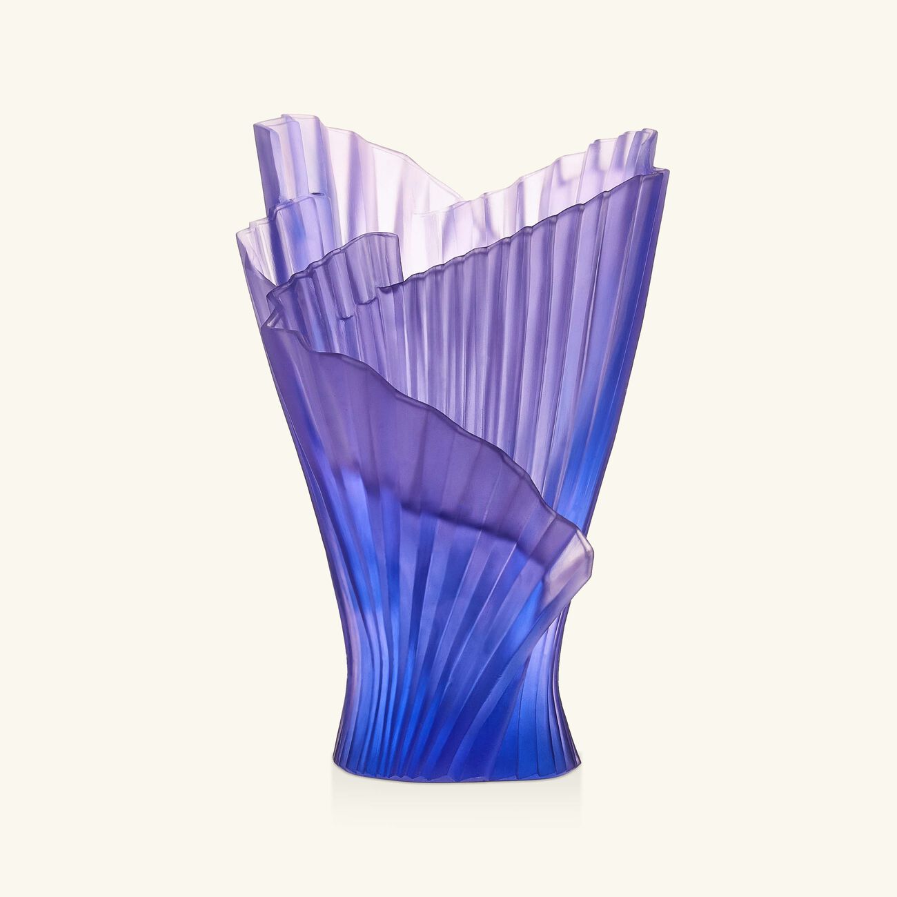 daum croisi re vase medium blue