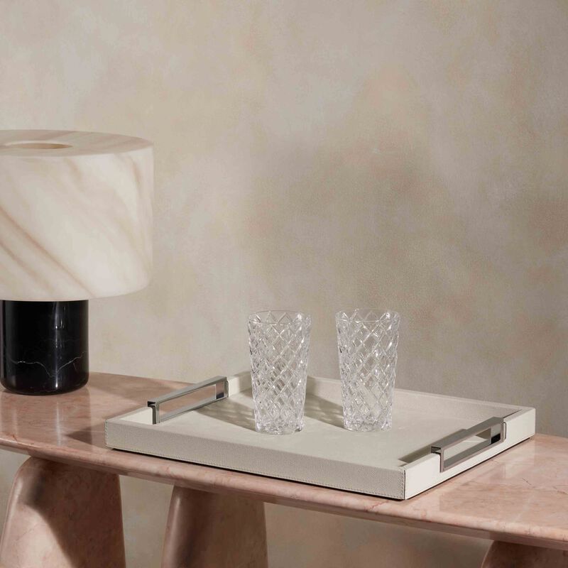 Victor Tray Rectangular Medium White giobagnara victor tray rectangular medium white