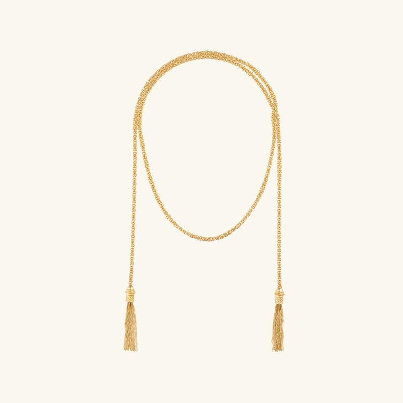 christofle pompon necklace chain gold