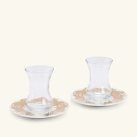 silsal tamrah by razan alazzouni palm arabic tea cup   saucer gold set of 2