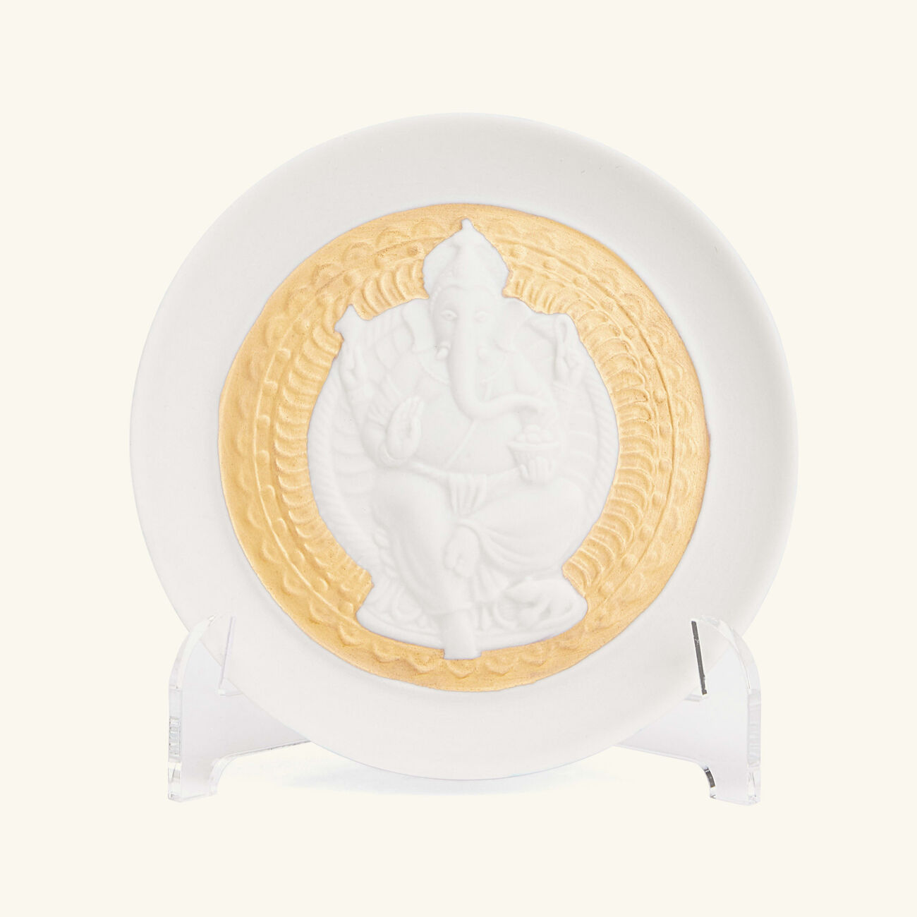 Goddess Lakshmi and Lord Ganesha Decorative Plates Set Gold lladro goddess lakshmi and lord ganesha decorative plates set gold