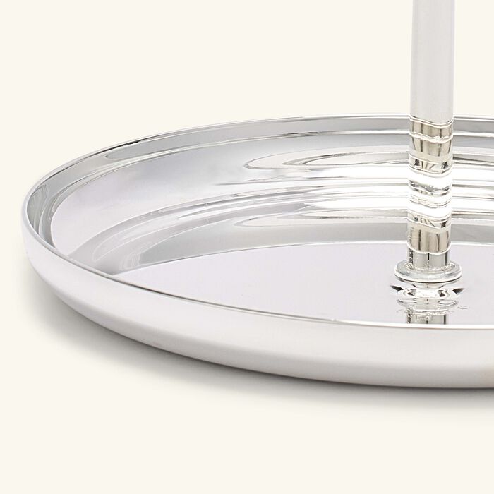 christofle albi cake stand 2 tier silver plated