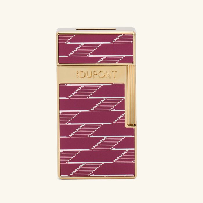 st dupont biggy monogram 1872 lighter burgundy