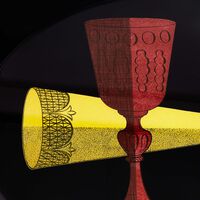 fornasetti bicchieri no 146 tray oval