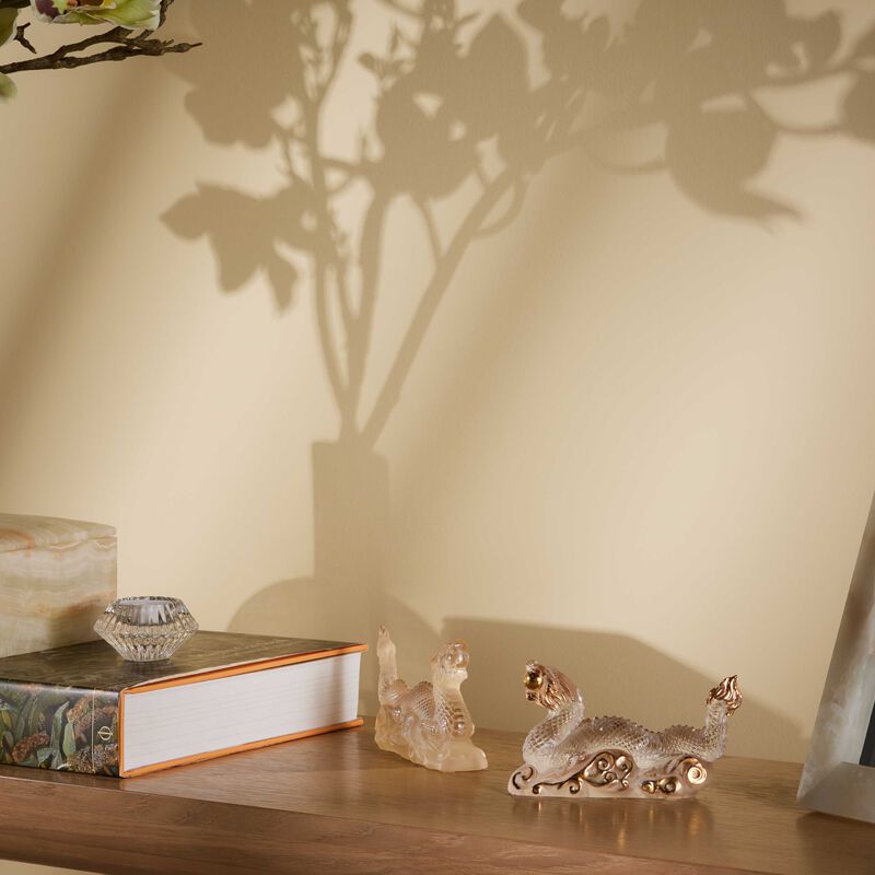 Tianlong Dragon Sculpture Small Gold lalique tianlong dragon sculpture small gold