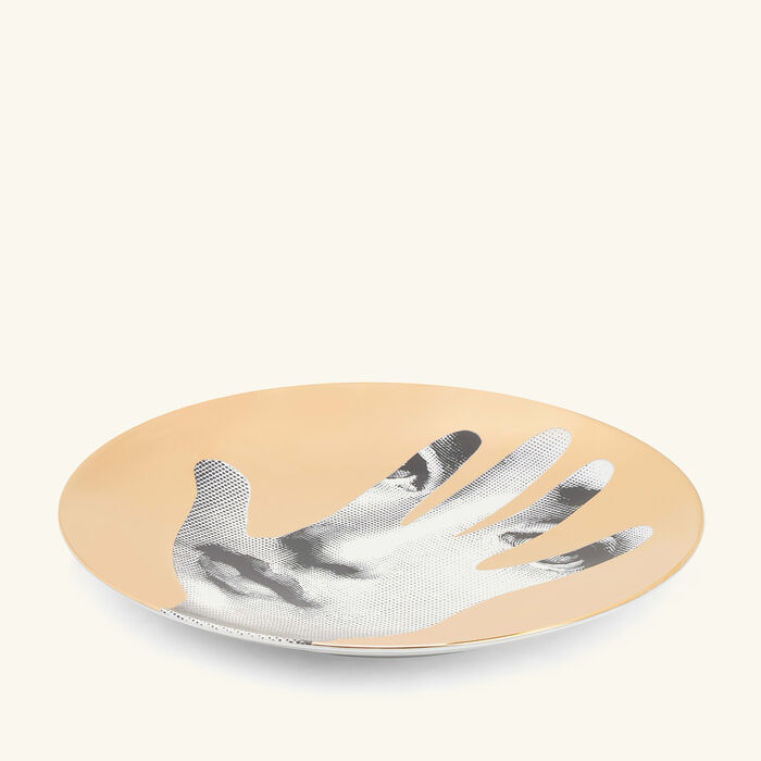 fornasetti tema e variazioni no 15 wall plate gold