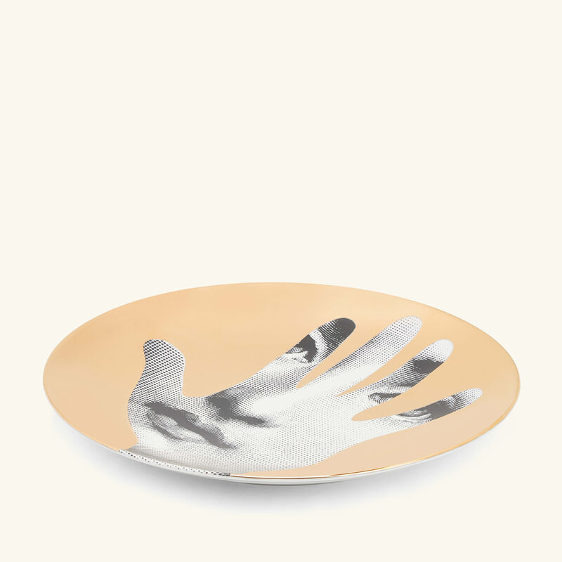 fornasetti tema e variazioni no 15 wall plate gold