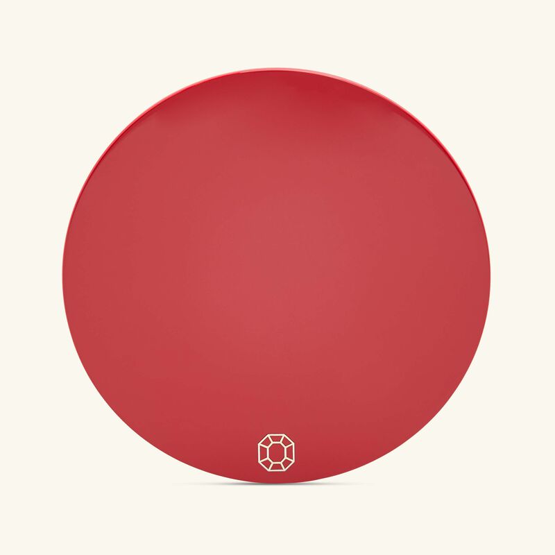 baccarat octogone coasters red set of 4