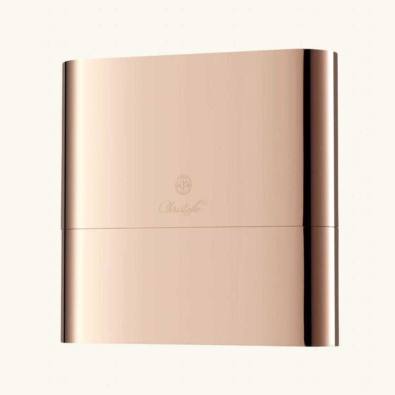 christofle concorde cutlery case brown