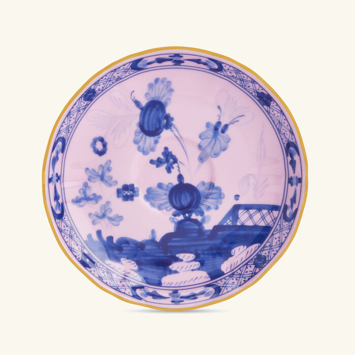 ginori 1735 oriente italiano azalea espresso saucer pink