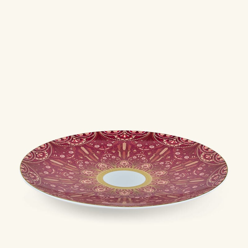 Reves Du Nil Pourpre Service Plate Red 31cm haviland reves du nil pourpre service plate red 31cm