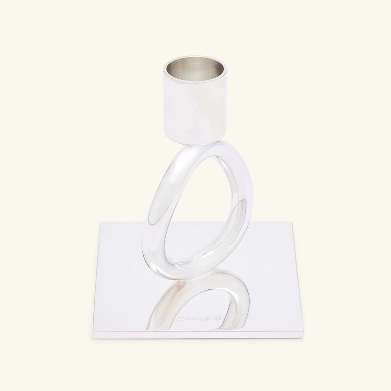 christofle vertigo ring candle holder silver plated