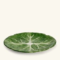 les ottomans radicchio dinner plate round green 30cm