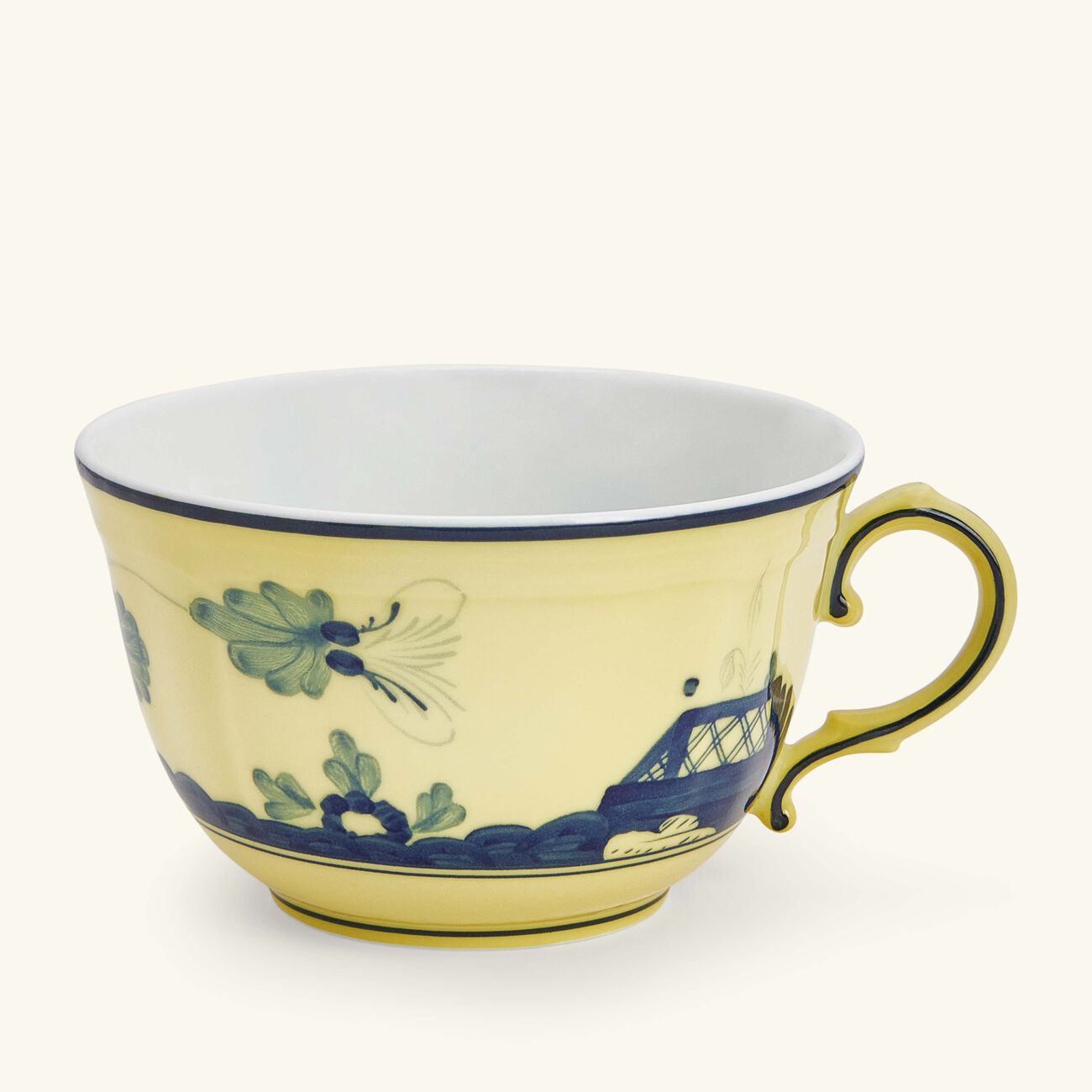 ginori 1735 oriente italiano citrino tea cup yellow