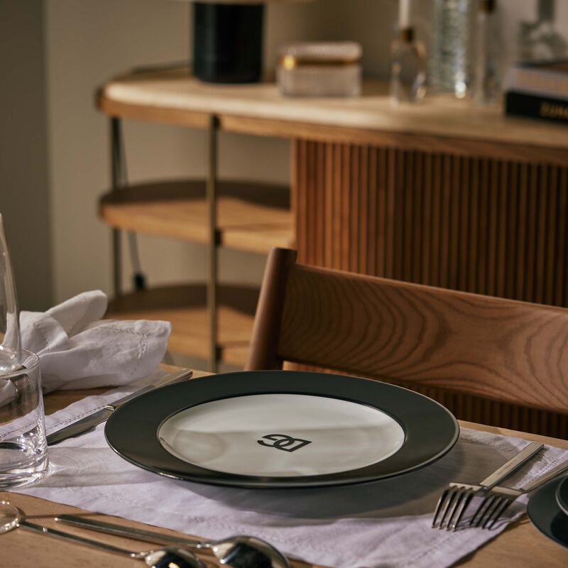 dolce gabbana casa dg logo charger plate round 31cm