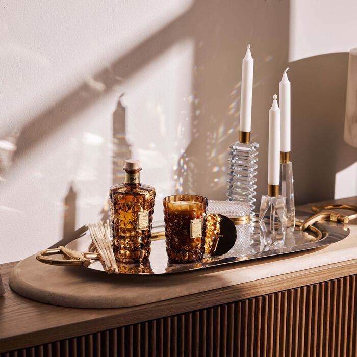 Tobacco Amber Candle & Diffuser Set edion tobacco amber candle diffuser set