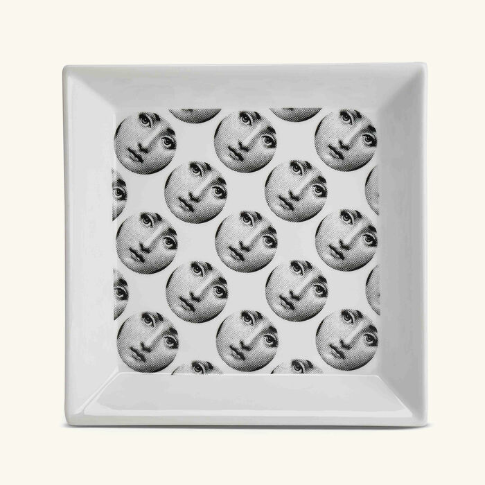 fornasetti tema e variazioni no 198 trinket tray square small white