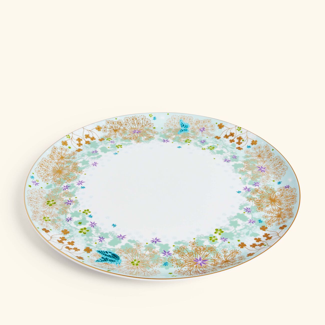 bernardaud feerie michael cailloux tart platter round pink 32cm