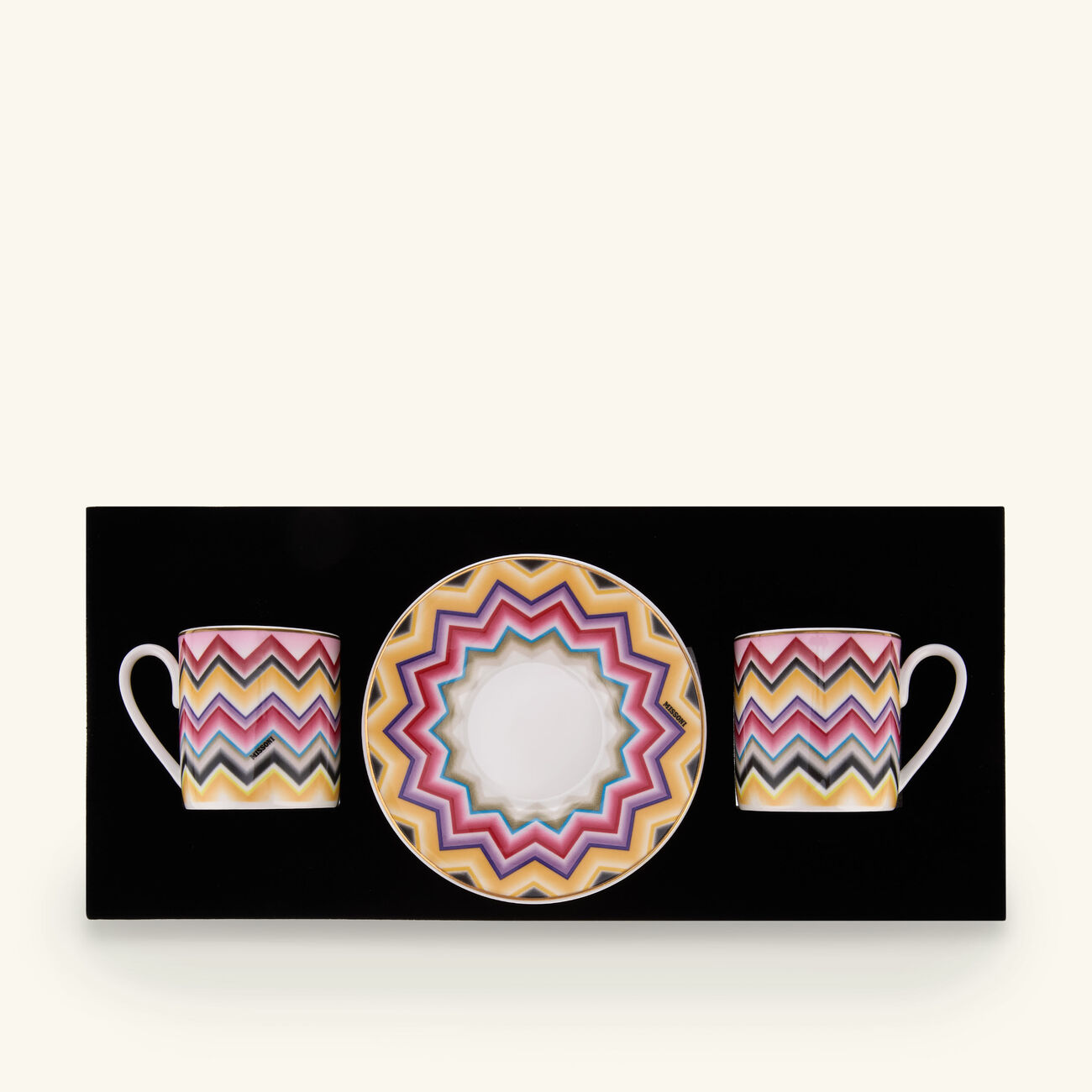 missoni home marrakech coffee cup   saucer multicolor set of 2