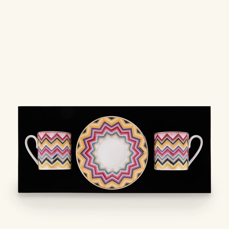 missoni home marrakech coffee cup   saucer multicolor set of 2