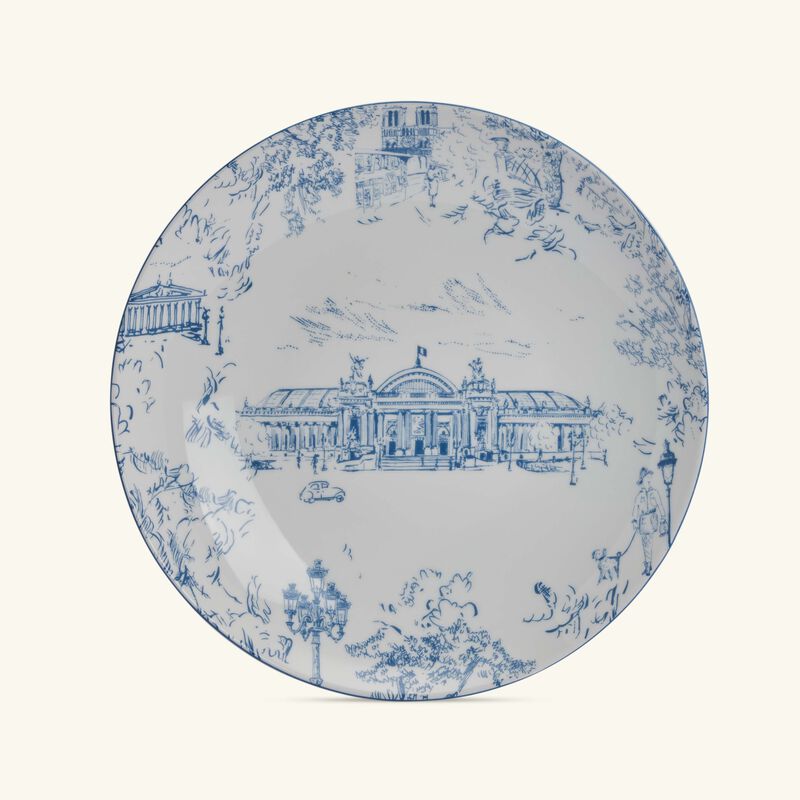 Tout Paris Serving Platter Round Blue 29cm bernardaud tout paris serving platter round blue 29cm