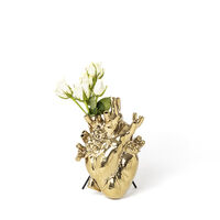 مزهرية على شكل قلب من تشكيلة لاف إن بلوم، إصدار ذهبي, small