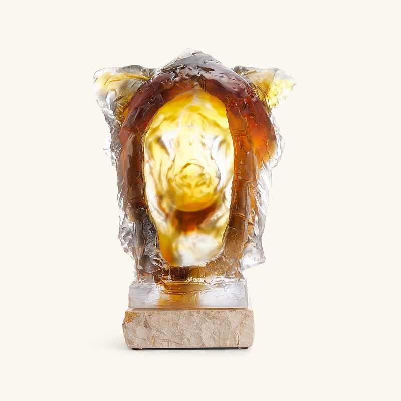 Lion Head Sculpture Large Brown daum lion head sculpture large brown