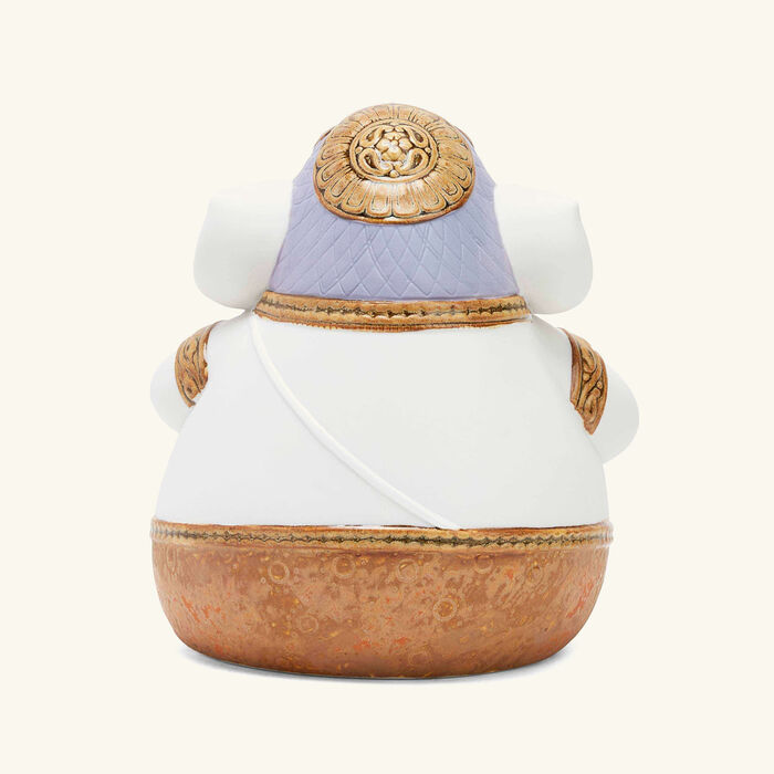 لادرو منحوتة غانيشا صغيرة بيضاء