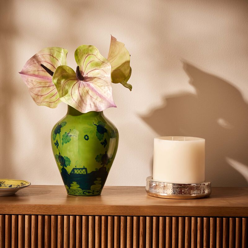 Oriente Italiano Malachite Vase Medium Green ginori 1735 oriente italiano malachite vase medium green