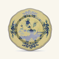 ginori 1735 oriente italiano dinner plate round yellow 26cm