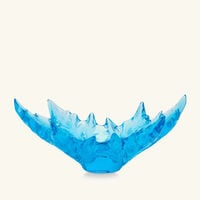 lalique languedoc vase medium blue