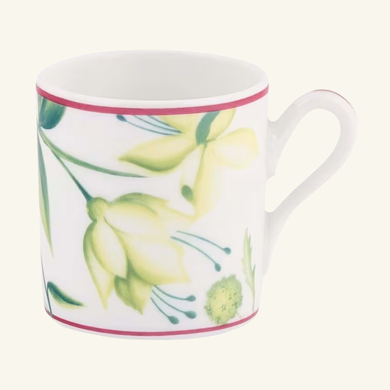 ginori 1735 florenza acanto impero coffee cup green