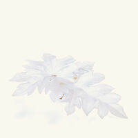 daum born o wall leaf figurine large white