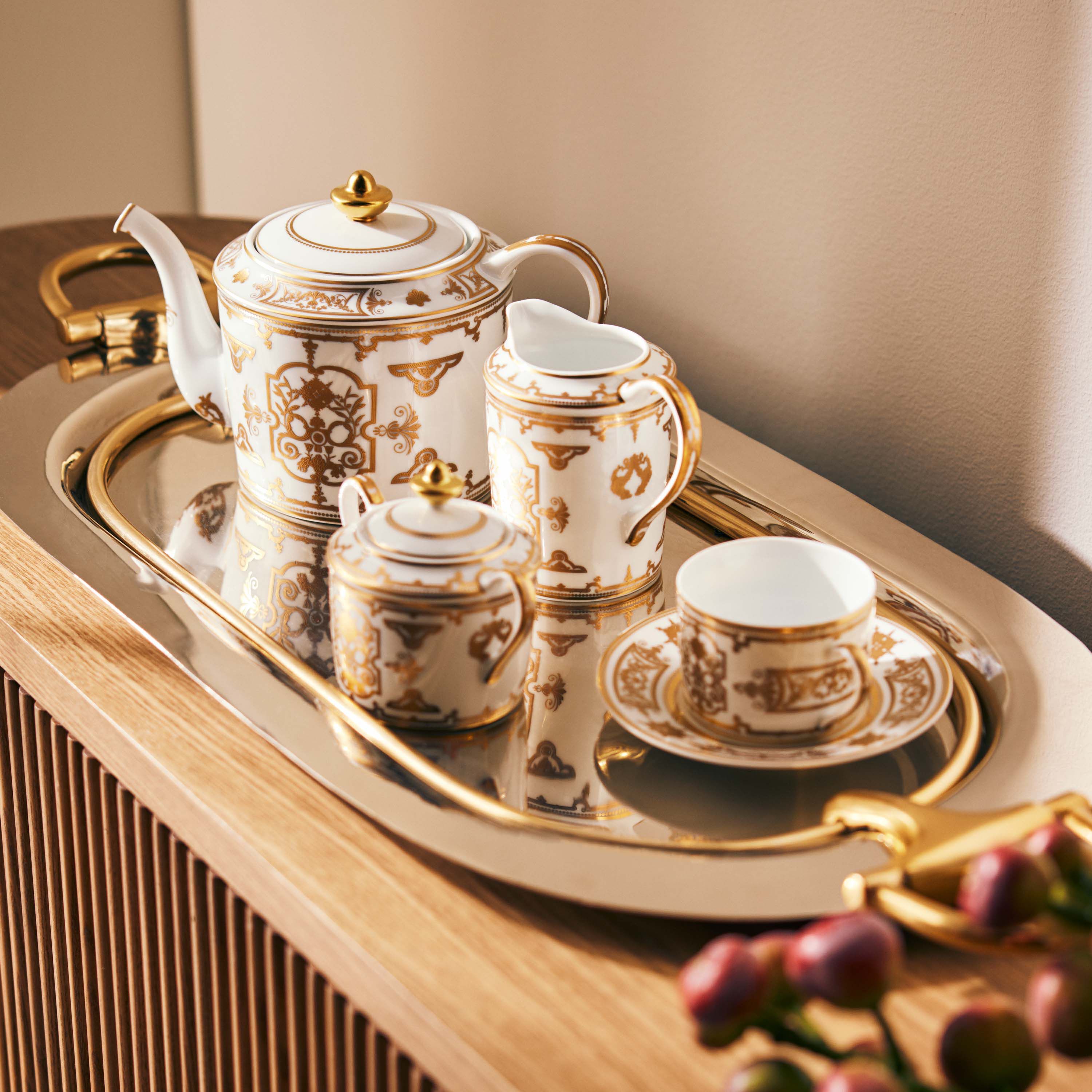Bernardaud Aux Rois Or Tea Gift Case Gold | Tanagra UAE