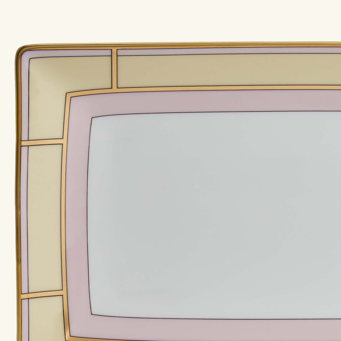 ginori 1735 diva serving platter rectangluar yellow 29cm