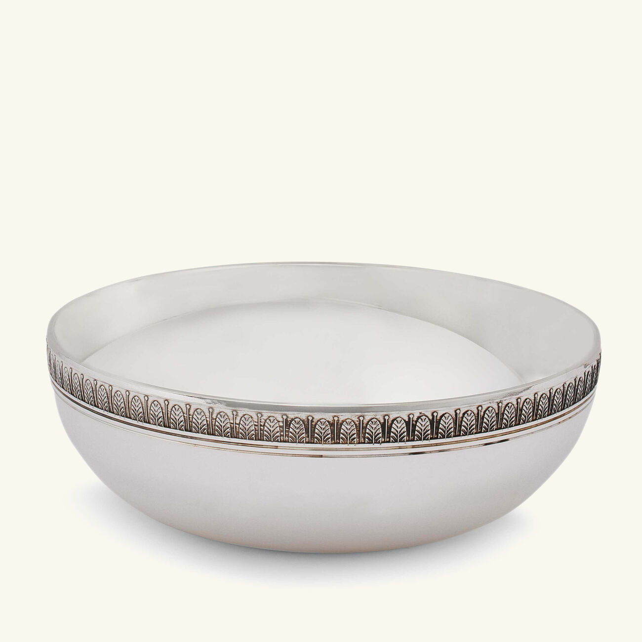 christofle malmaison serving bowl round silver plated