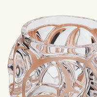 lalique tourbillons vase round small pink