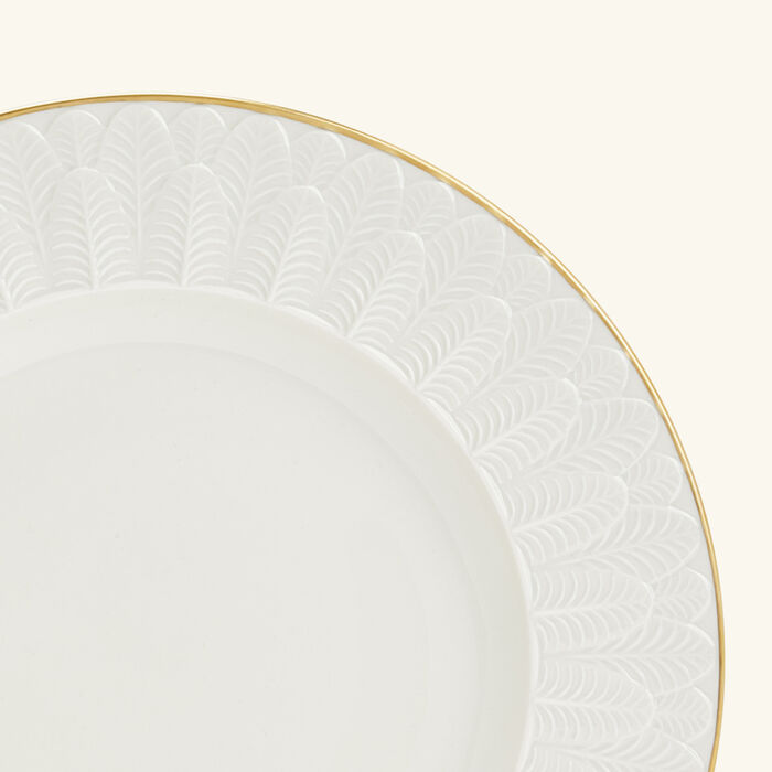 villari peacock dinner plate round white 27cm