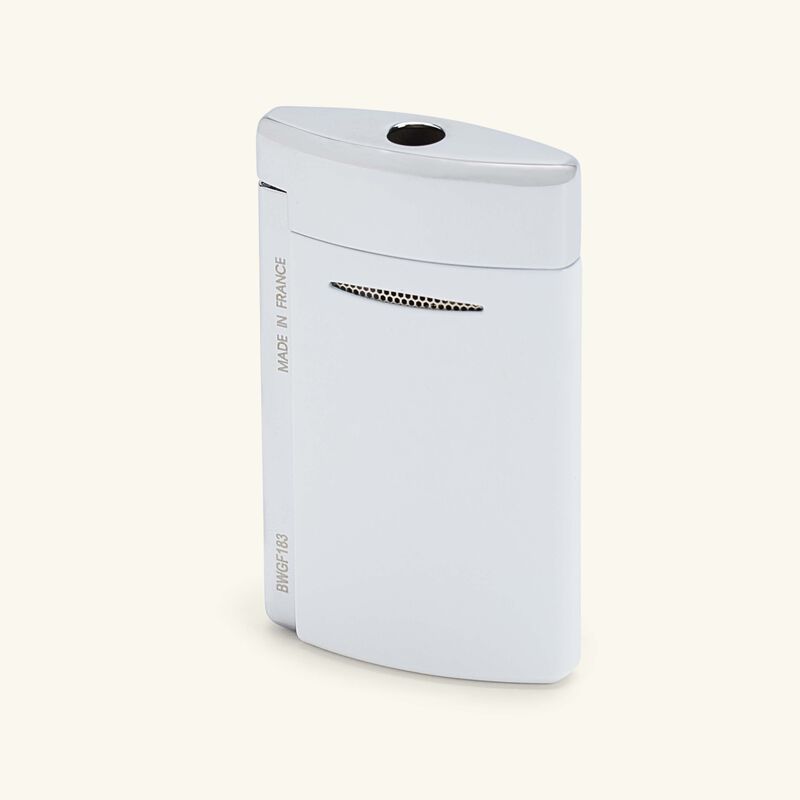 st dupont minijet lighter white