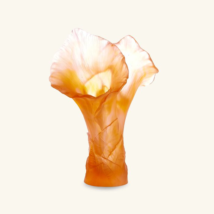 daum arum rose vase large pink