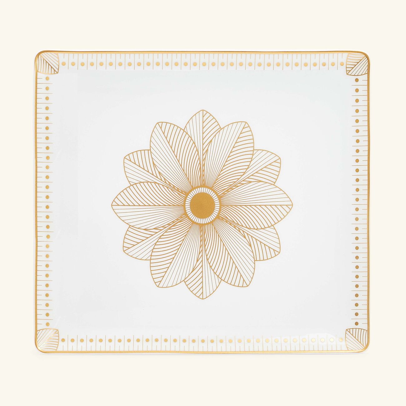 christofle malmaison imp riale tray rectangular gold 22x19cm