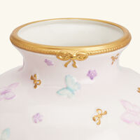 villari butterfly medium vase pink