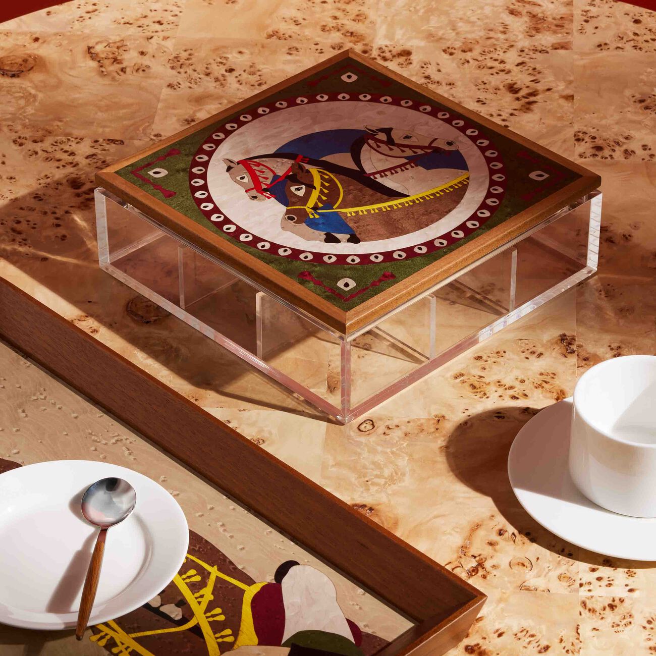 Tea Box Brown aya the art of living tea box brown