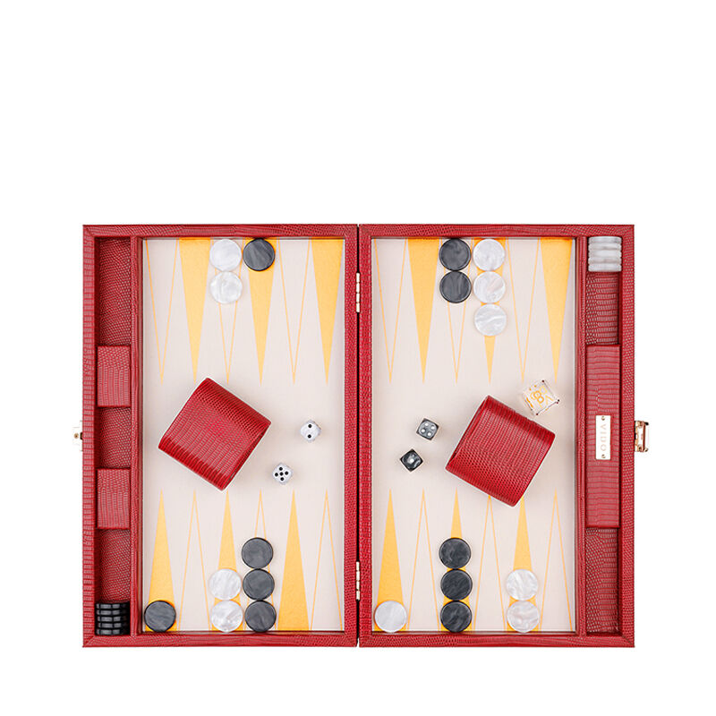 Vido Red Lizard Medium Backgammon Tanagra UAE