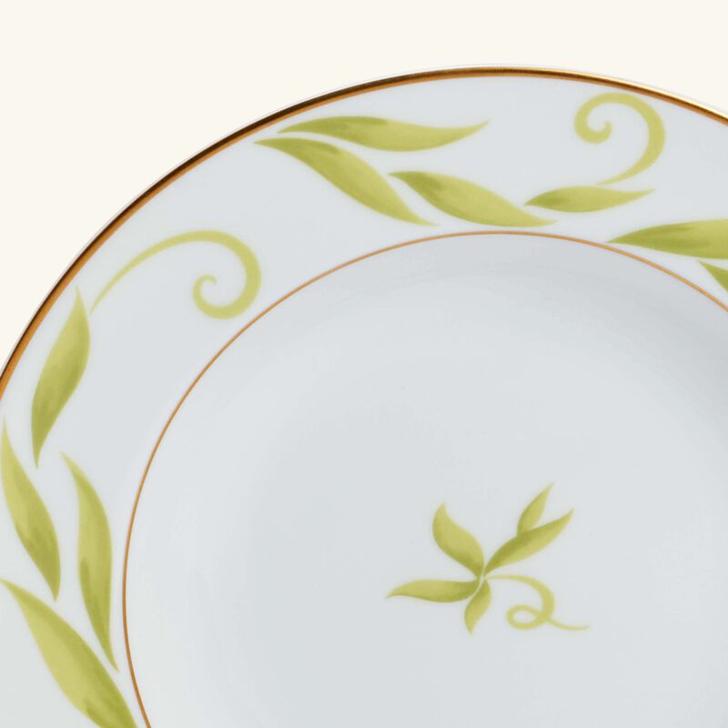 bernardaud frivole soup plate round green