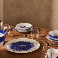 bernardaud in bloom serving platter blue 33cm