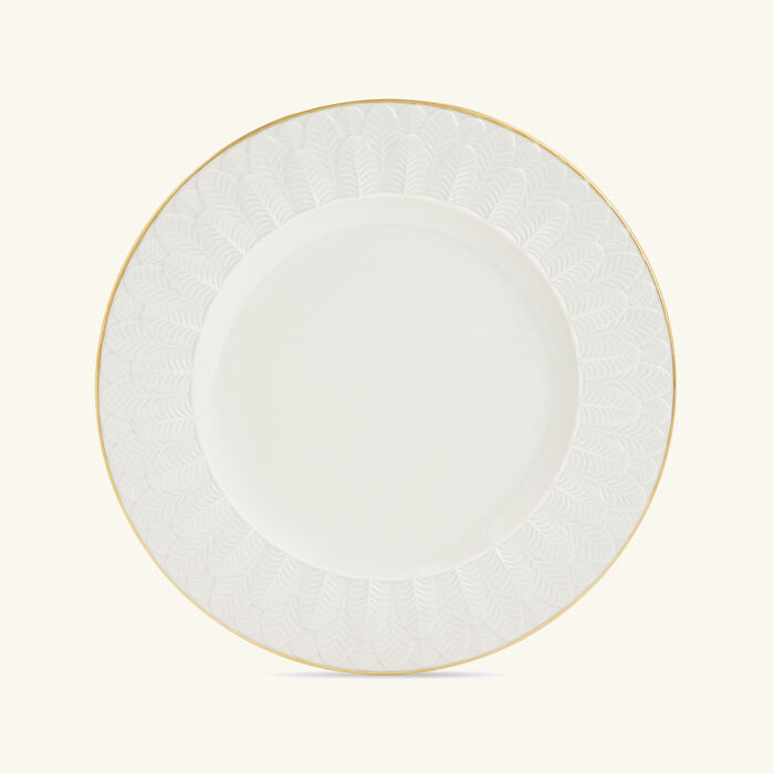villari peacock dinner plate round white 27cm