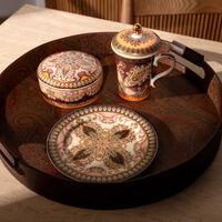 etro thistle decorative plate pink set of 2