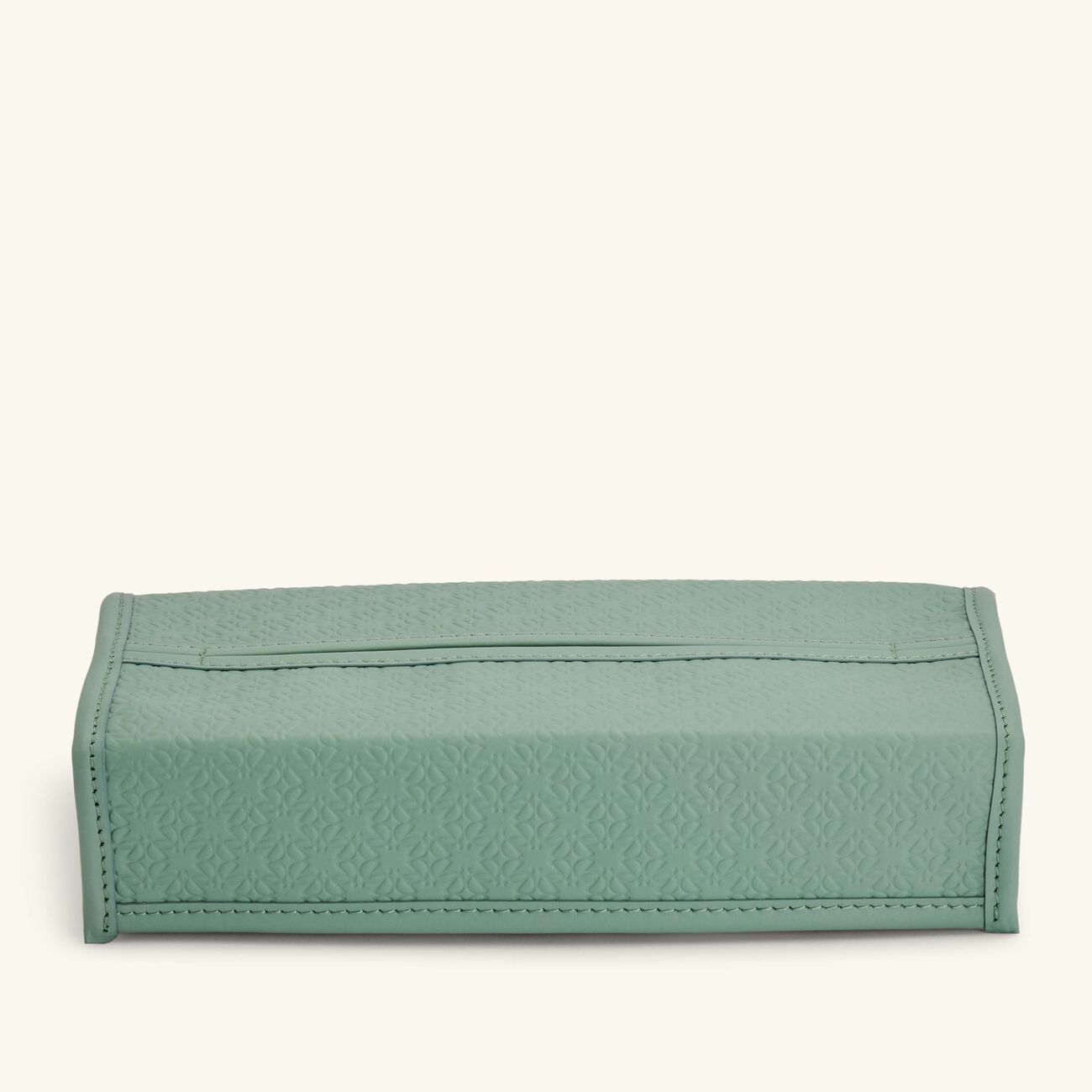 جيوبانيارا علبة مناديل إيلي صعب مونوغرام أجاتا باللون الأخضر