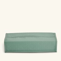 جيوبانيارا علبة مناديل إيلي صعب مونوغرام أجاتا باللون الأخضر